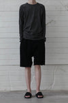 isaac sellam calfskin shorts INTUITIF-JERSEY
